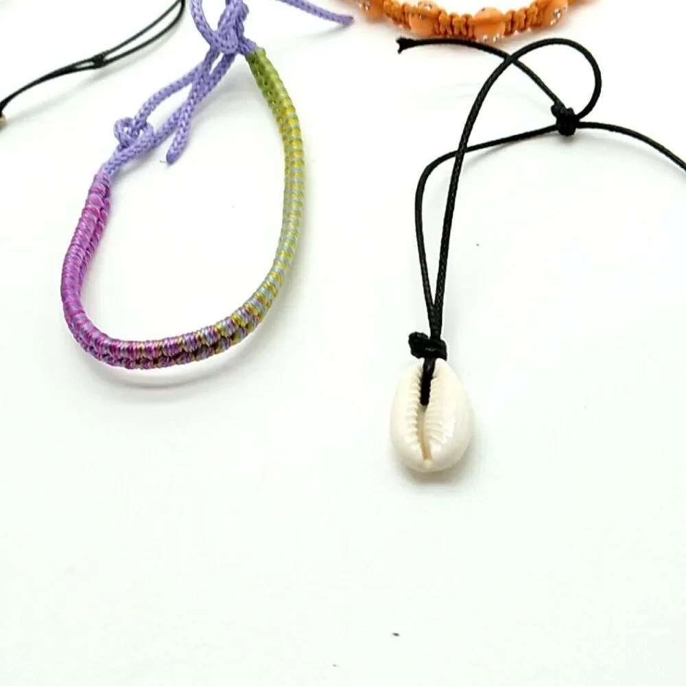 6 Adjustable Tie Sliding Knot Bracelets